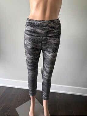 lululemon athletica Black & Gray Marble-Effect Leggings